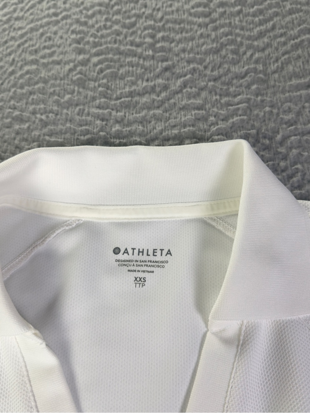 Athleta Everyday Polo Tank Top Womens XXS White Sleeveless Athletic Golf Tennis - Picture 7 of 8